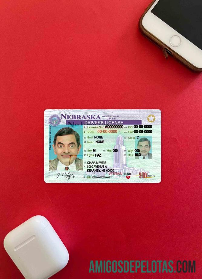 EUA Nebraska DL fotovisual frontal exemplo